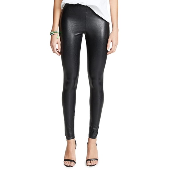 commando Women's Perfect Control Faux Leather Leggings - Black - Picture 1 of 8